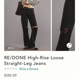NWT ANTHROPOLOGIE‎ redone denim